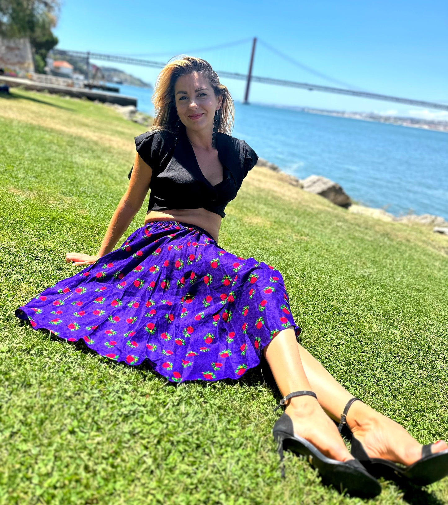 Short Summer Skirts Blue