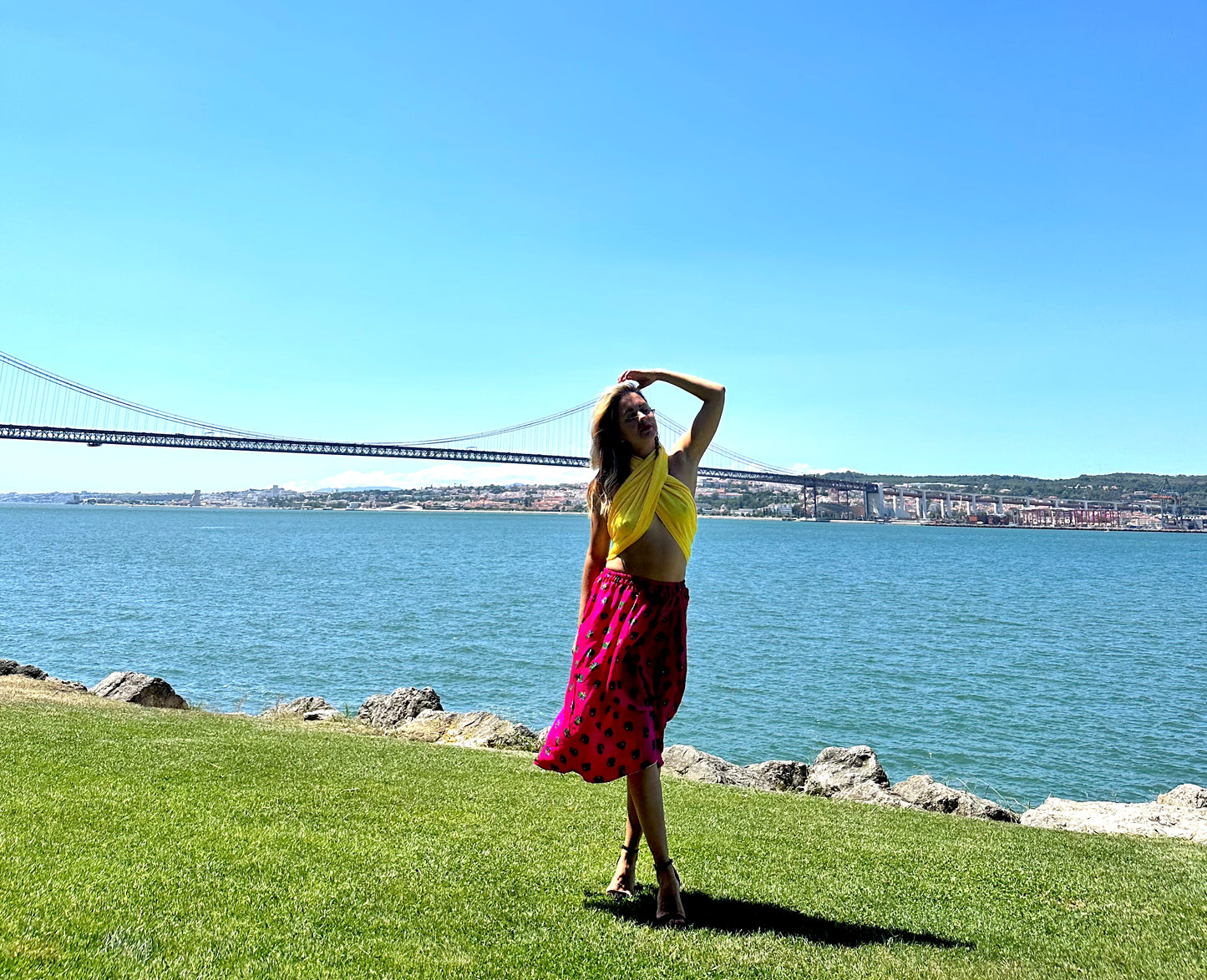 Short Summer Skirt Pink