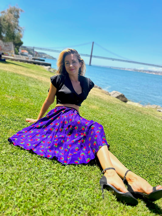 Short Summer Skirts Blue