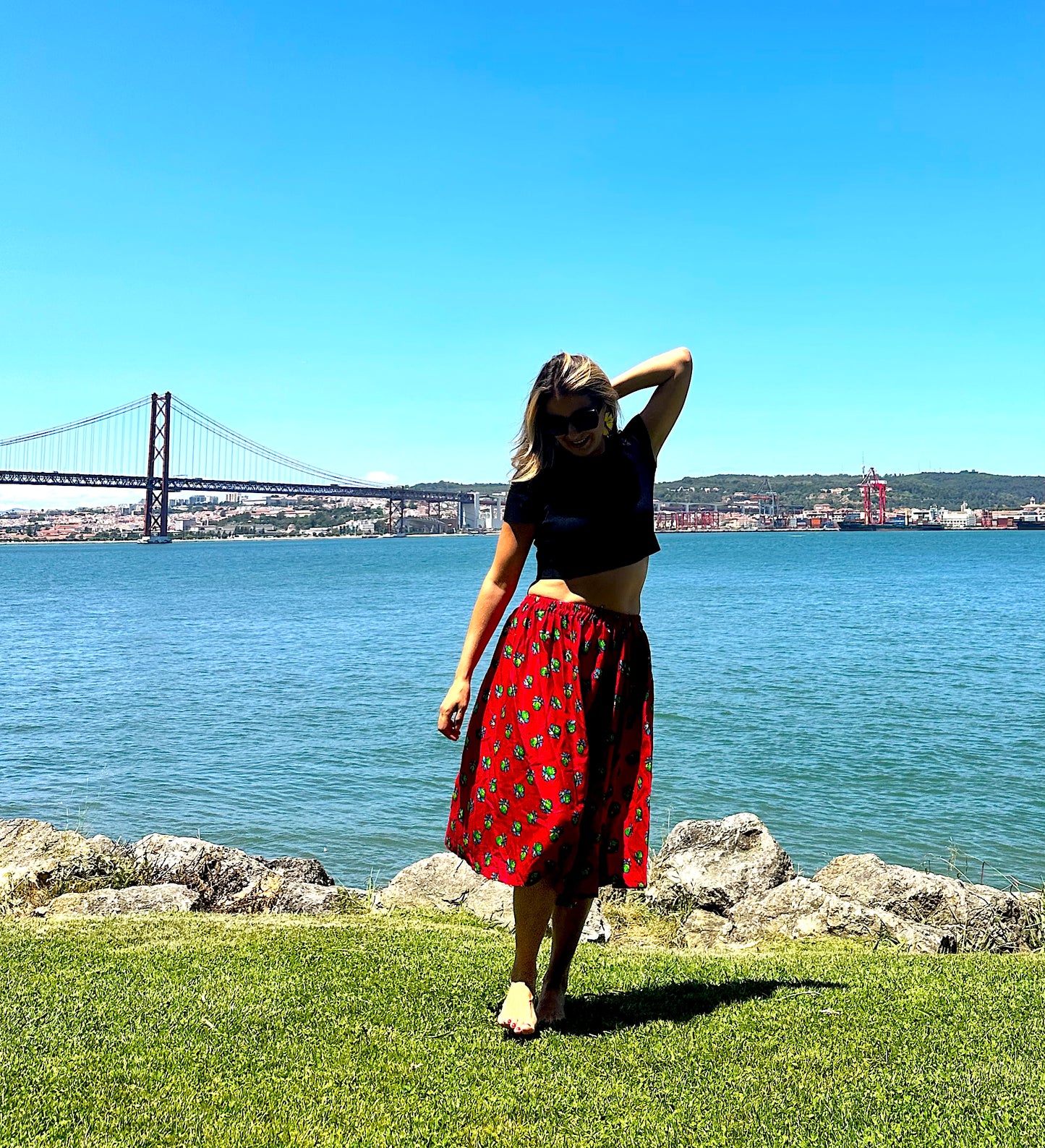 Short Summer Skirt Red