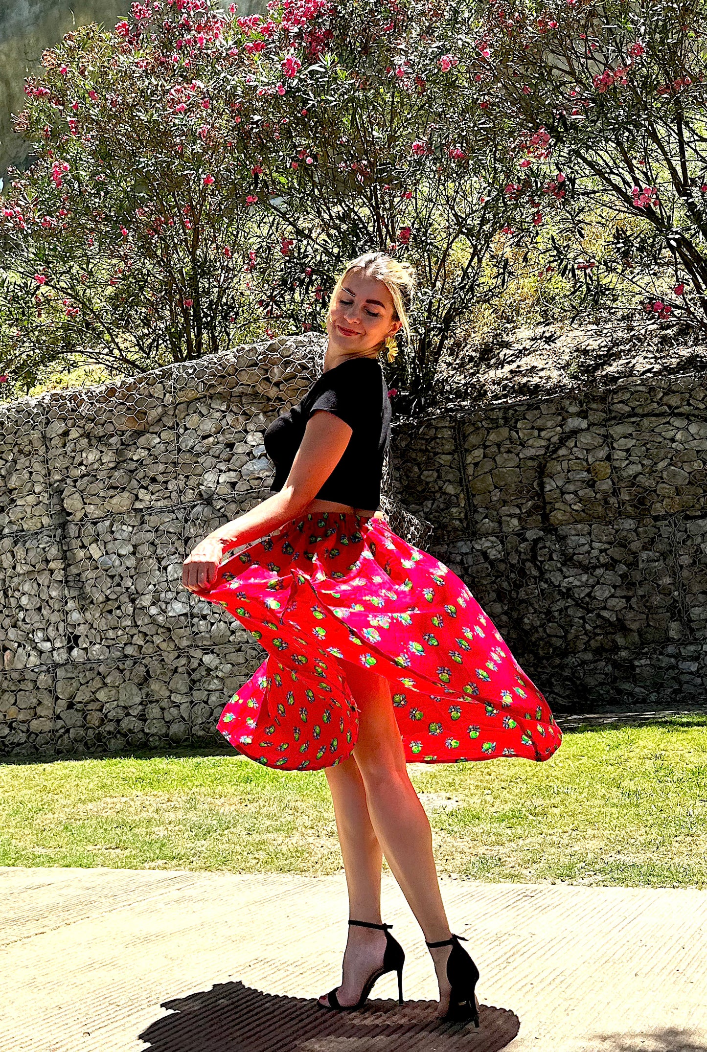 Short Summer Skirt Red