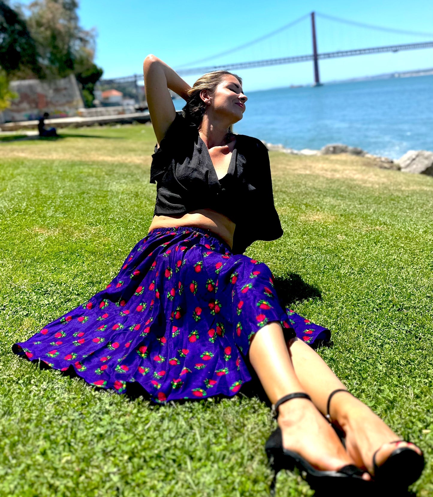 Short Summer Skirts Blue