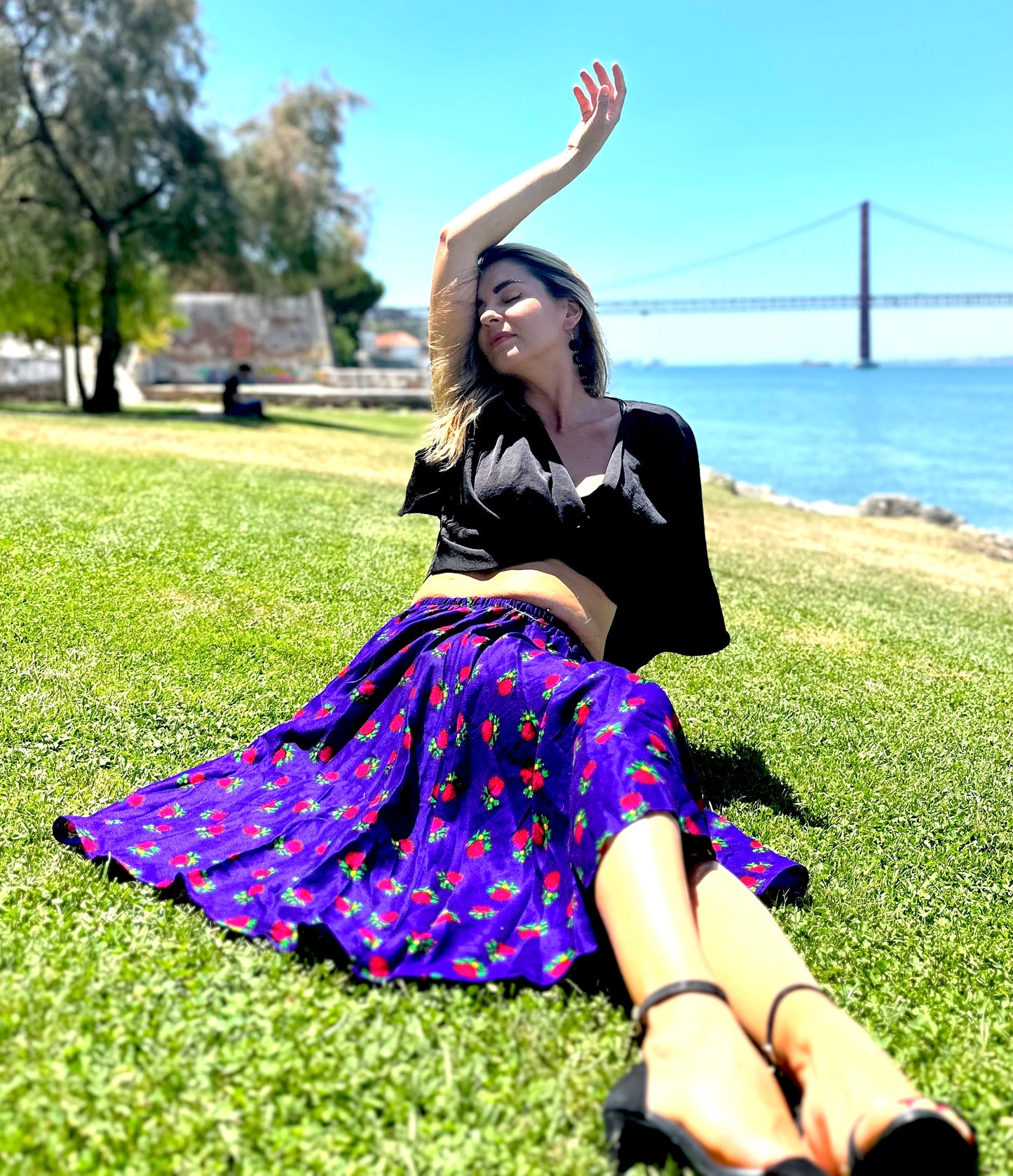 Short Summer Skirts Blue