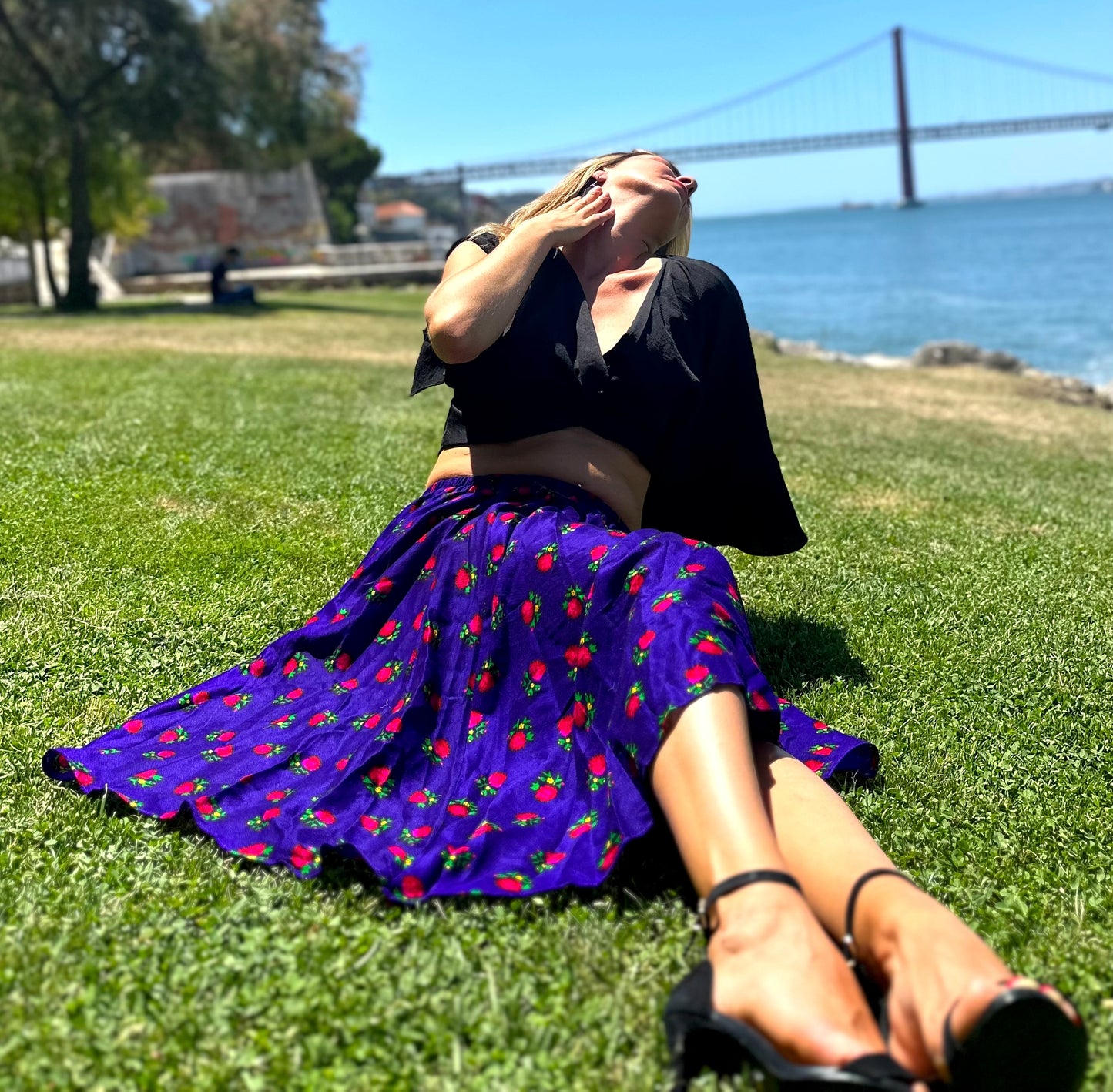 Short Summer Skirts Blue
