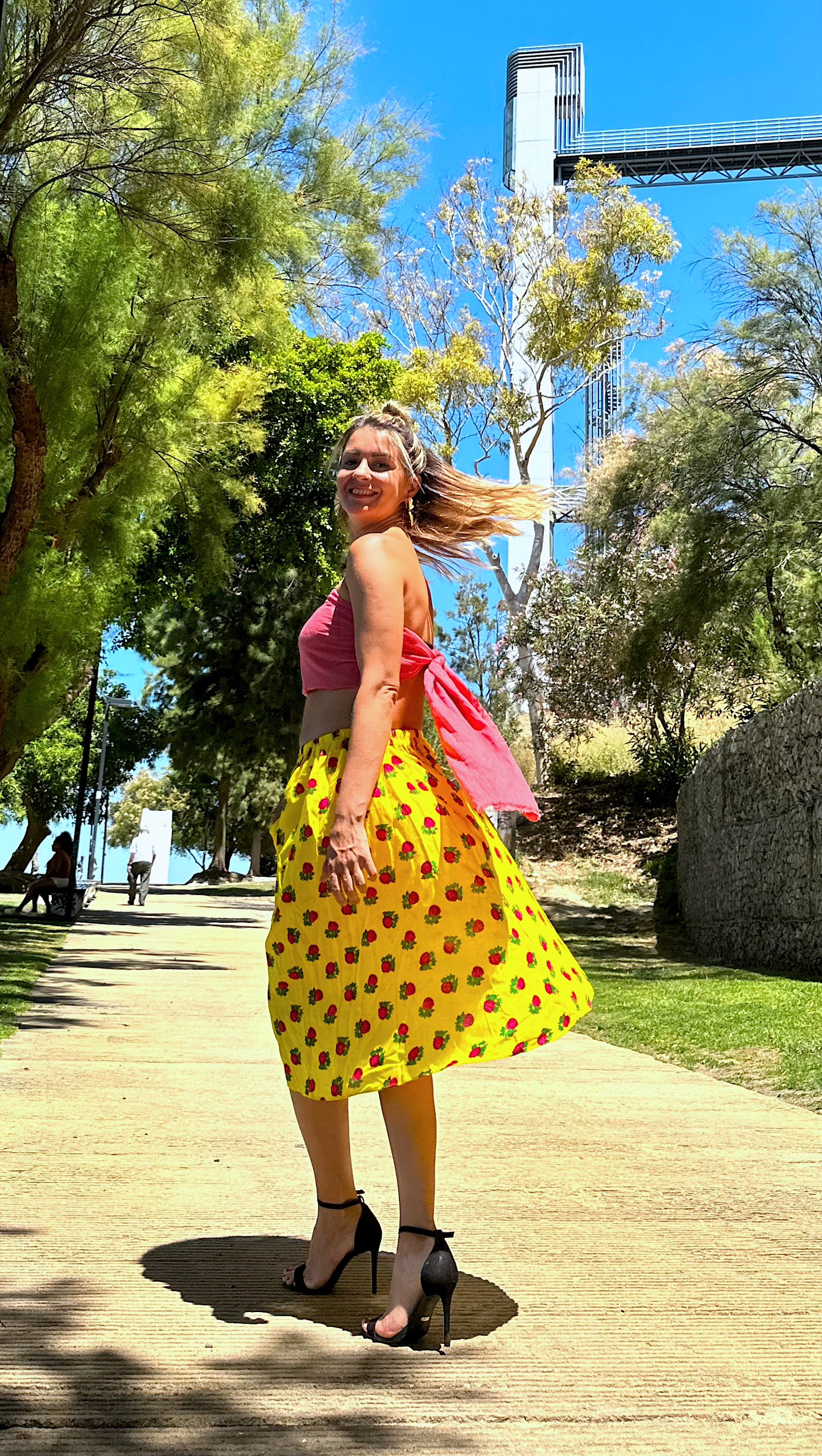 Short Summer Skirt Yellow