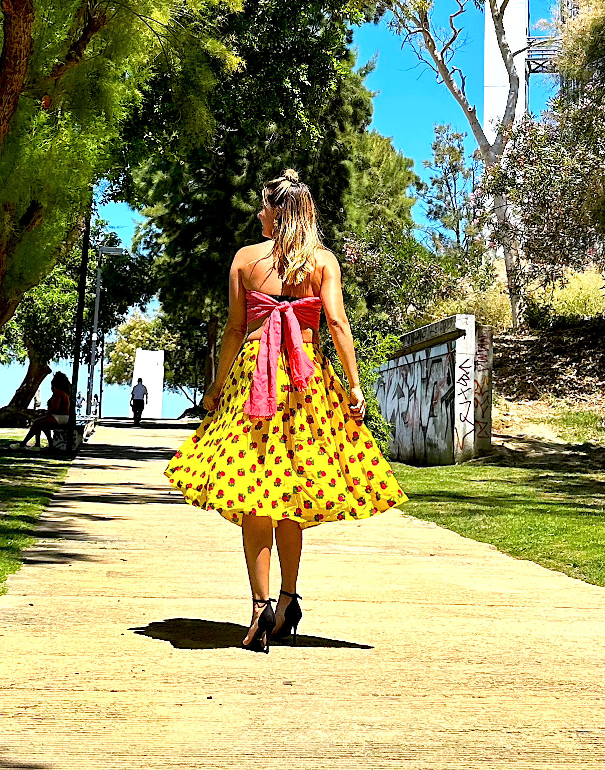 Short Summer Skirt Yellow