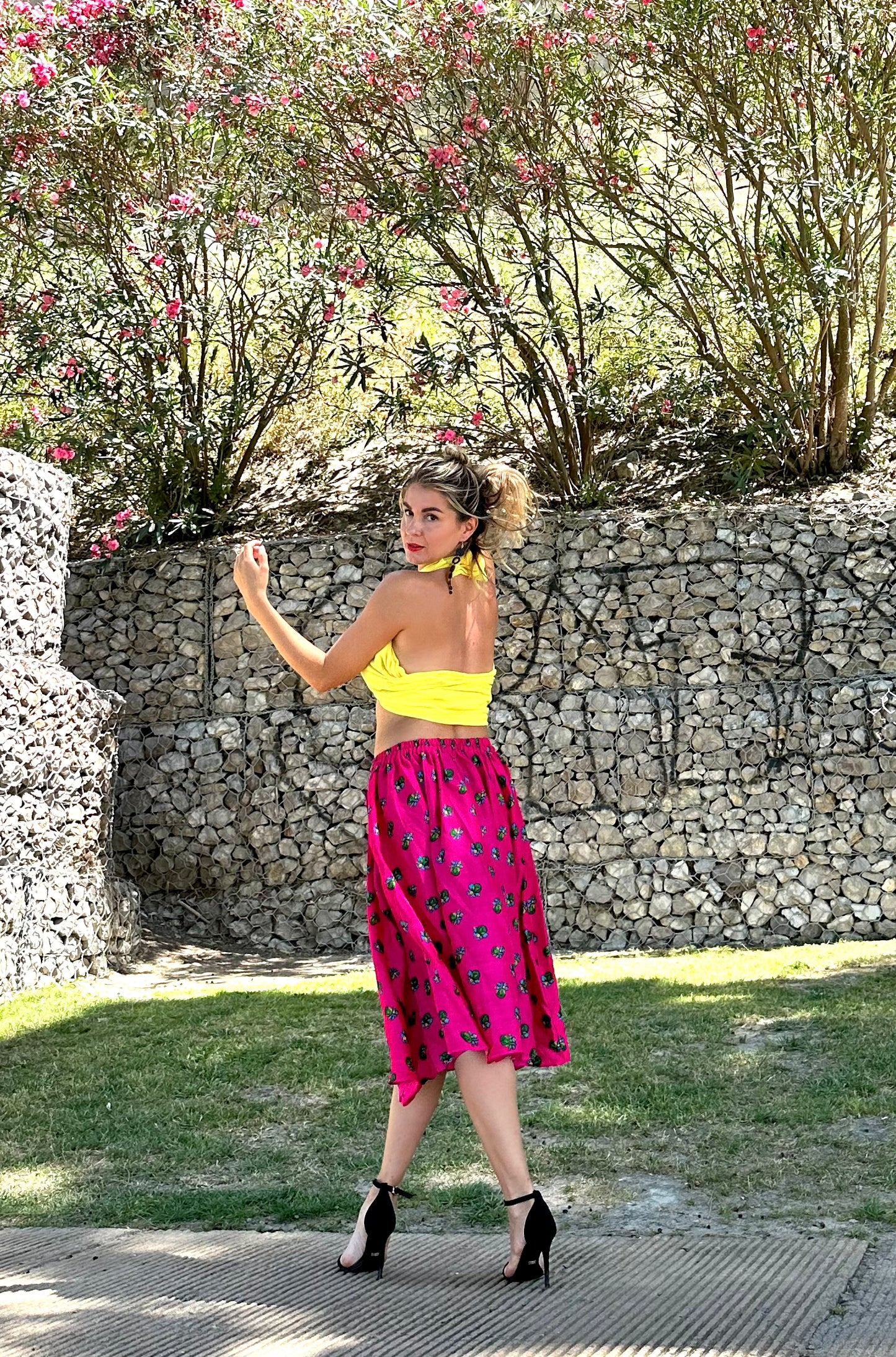 Short Summer Skirt Pink
