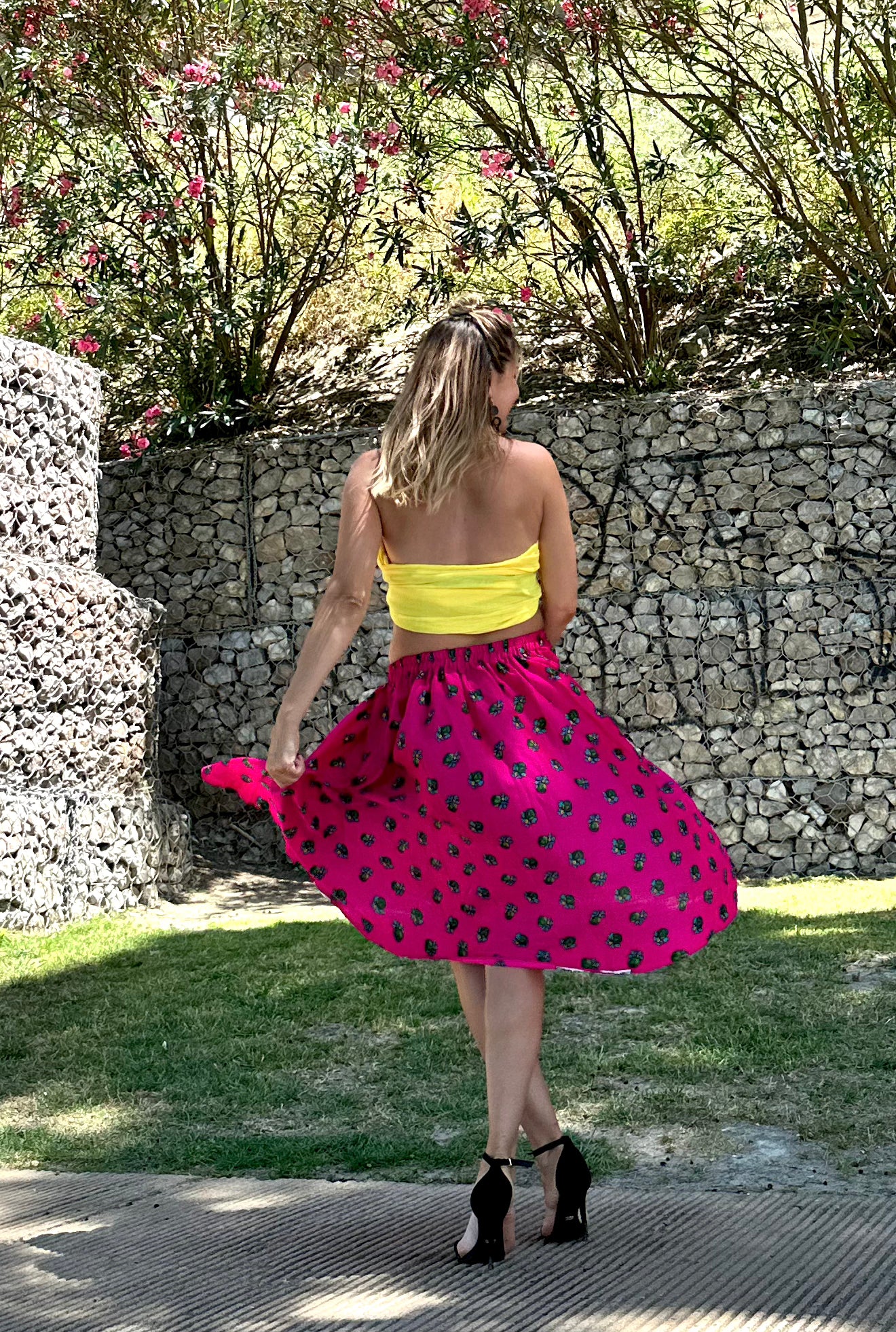Short Summer Skirt Pink