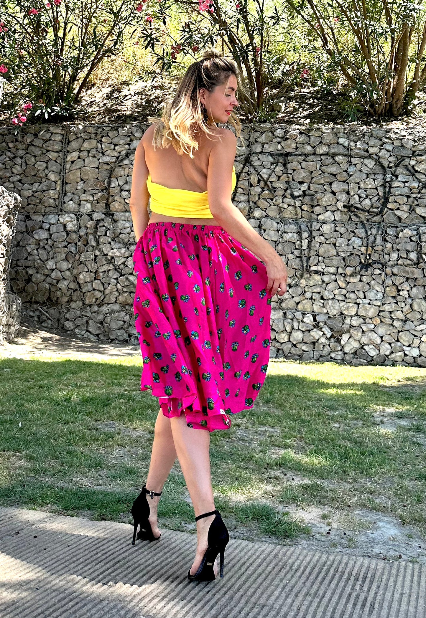 Short Summer Skirt Pink