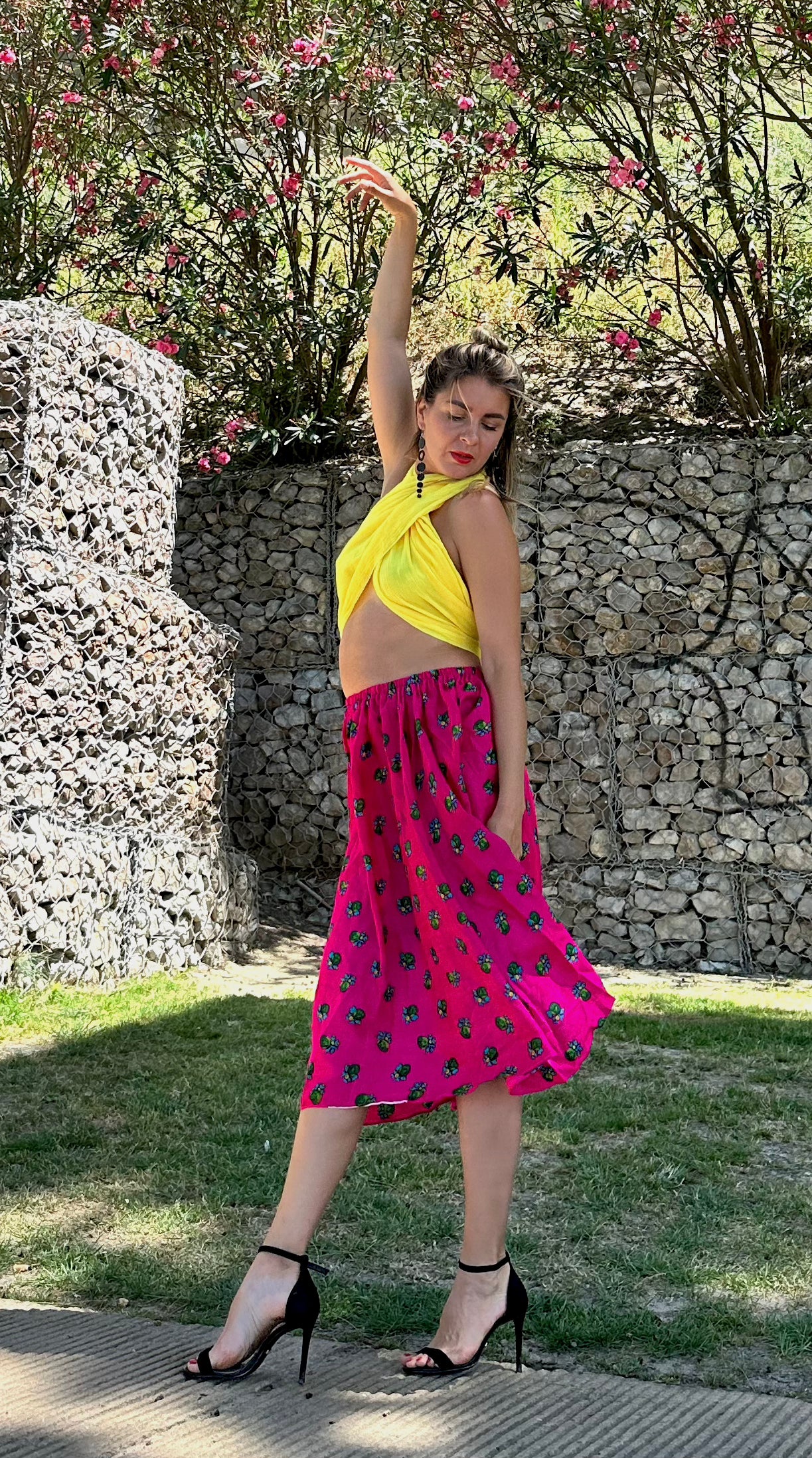 Short Summer Skirt Pink