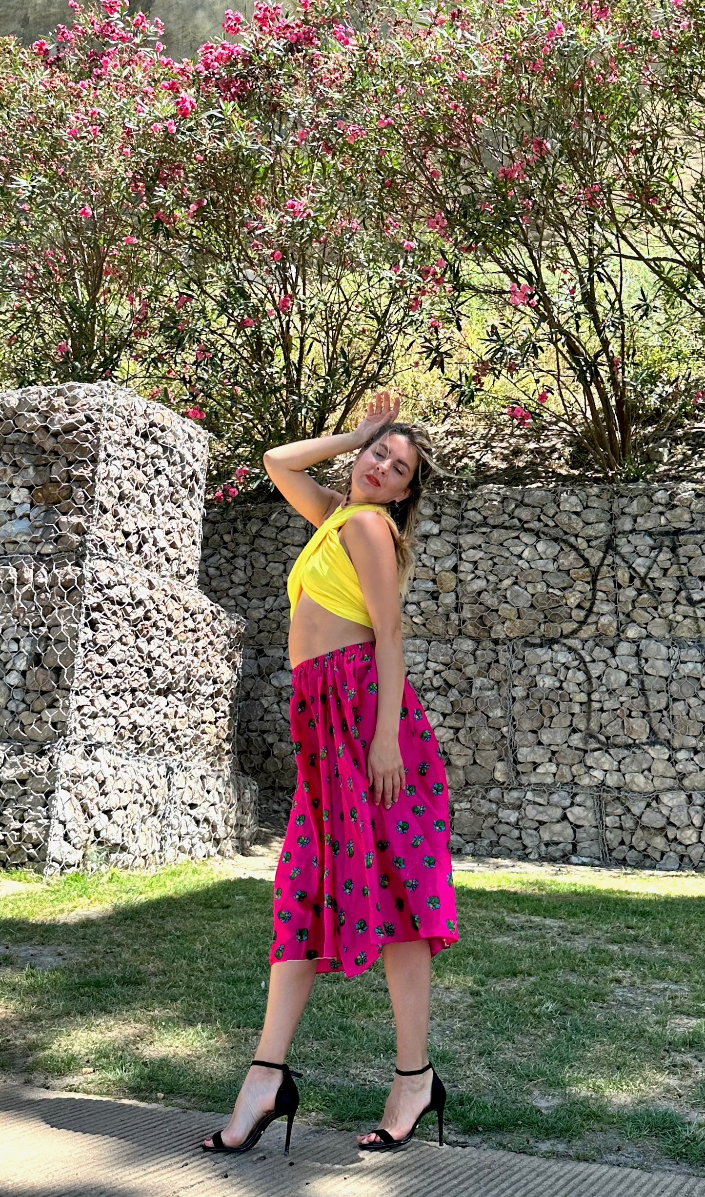 Short Summer Skirt Pink
