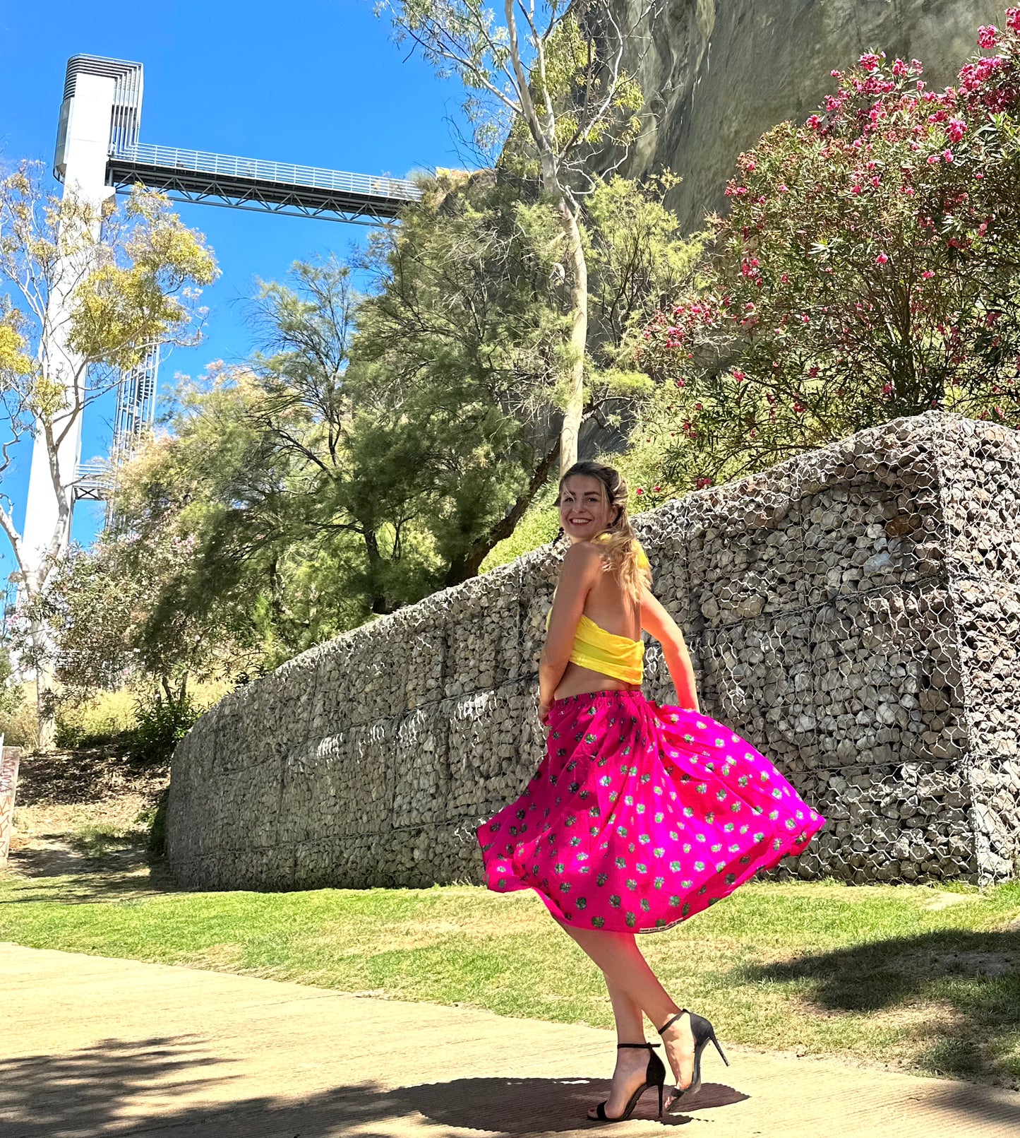 Short Summer Skirt Pink