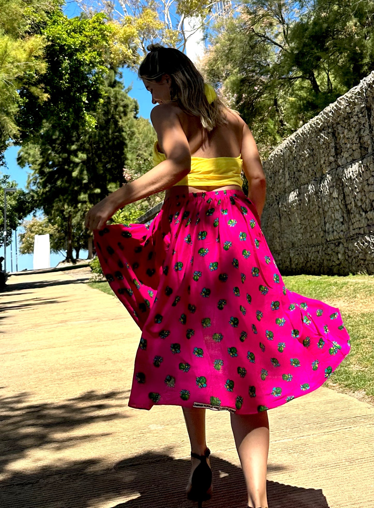 Short Summer Skirt Pink