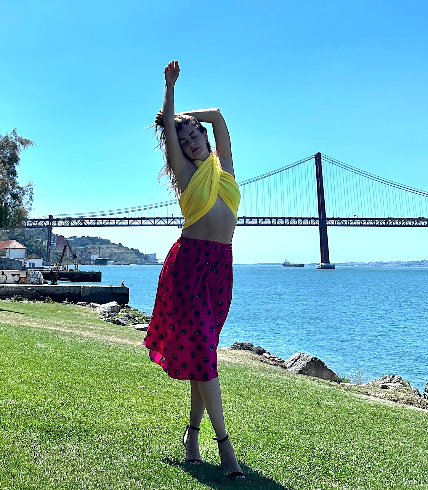 Short Summer Skirt Pink